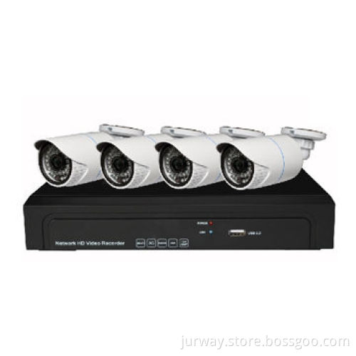 NVR and IPC Home Kit with 1 x 4ch NVR, 4 x 1.0MP IP Camera, DM365, Supports 4CH 720P/960P/1,080P
